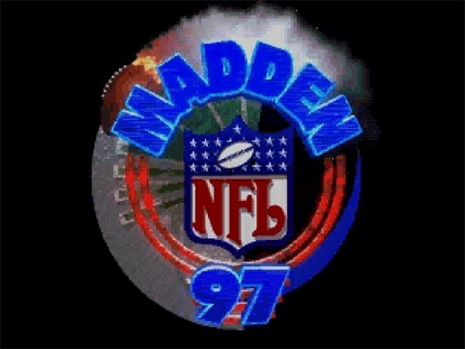 Madden NFL 97 title screen for Sega Saturn